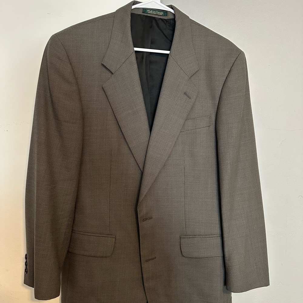 Cachet Pure Wool Charcoal Blazer (Size 38R)